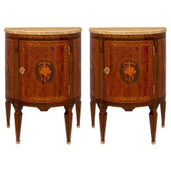 Pair of Italian 18th Century Louis XVI Period Chests/Side Tables