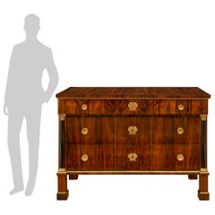 Pair Of Italian 18th Century Neo-Classical St. Rosewood, Ormolu & Brass Commodes