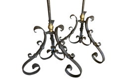Pair of Italian 18th Century Pique Cierges