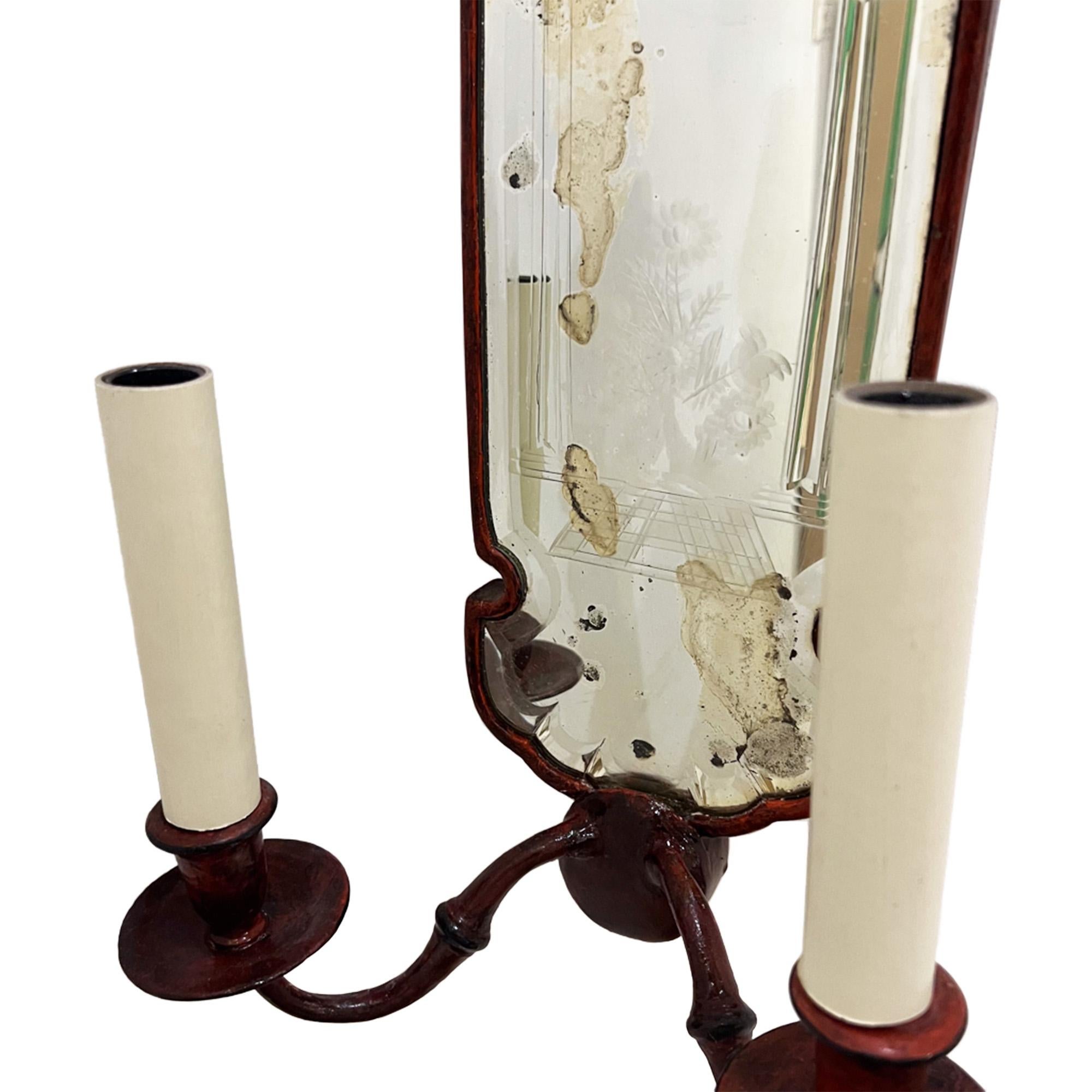 Pair of Italian 1920s Wall Sconces In Fair Condition For Sale In London, GB