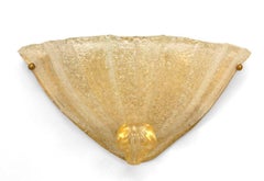 Pair of Italian 1940s Venetian Murano "Rugiada" Sconces