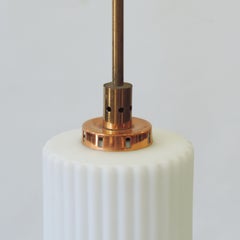 Pair of Italian 1950s Brass and Copper Pendants