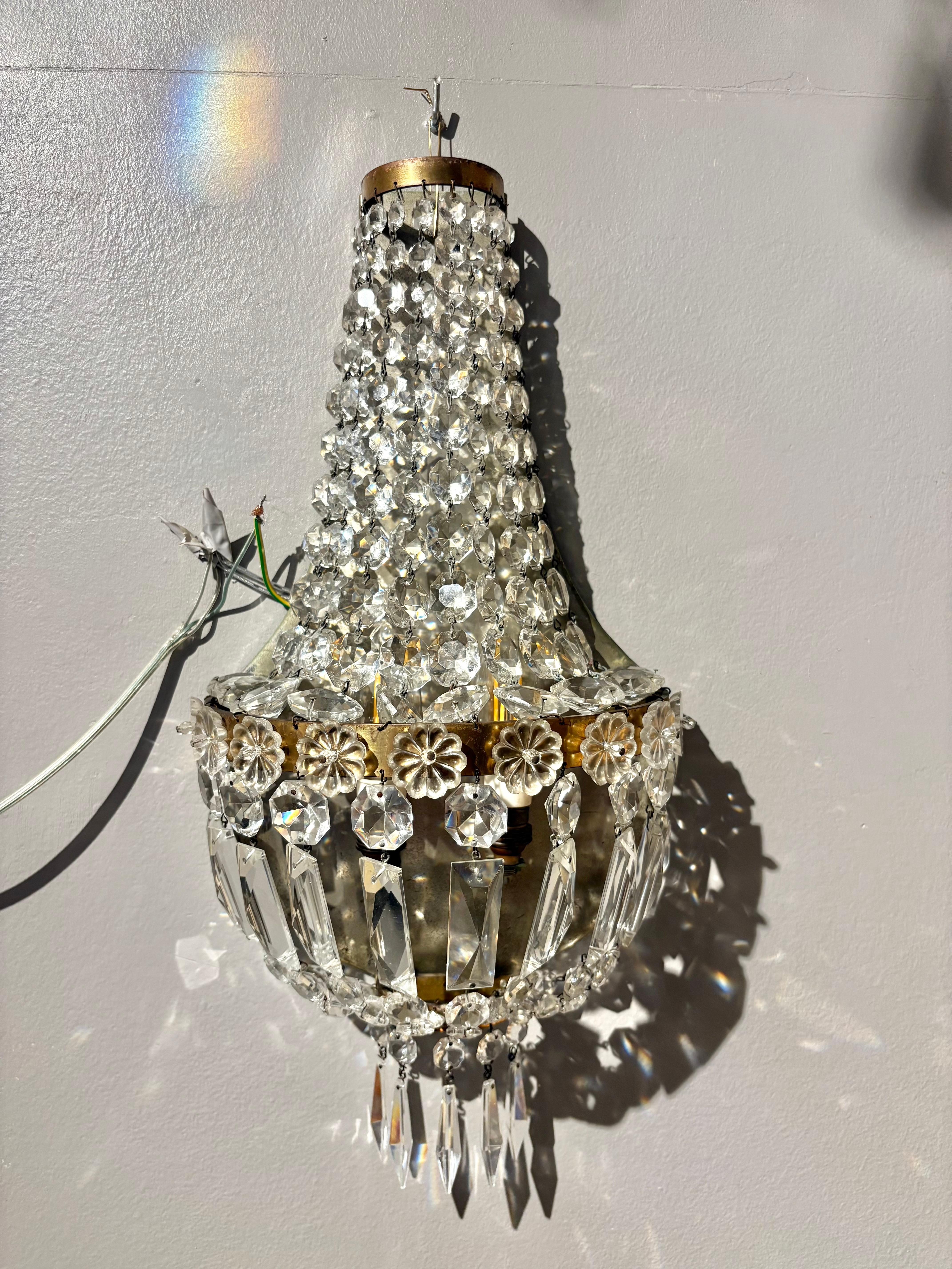 Italiano Coppia di lampade italiane in stile impero degli anni '50 in vendita