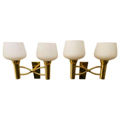 Pair of Italian 1950s Mid Century Wall Lights