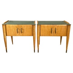 Pair of Italian 1950s Nightstands Vintage Pair of Italian 1950s Nightstands