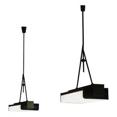 Coppia di lampade a sospensione italiane degli anni '60