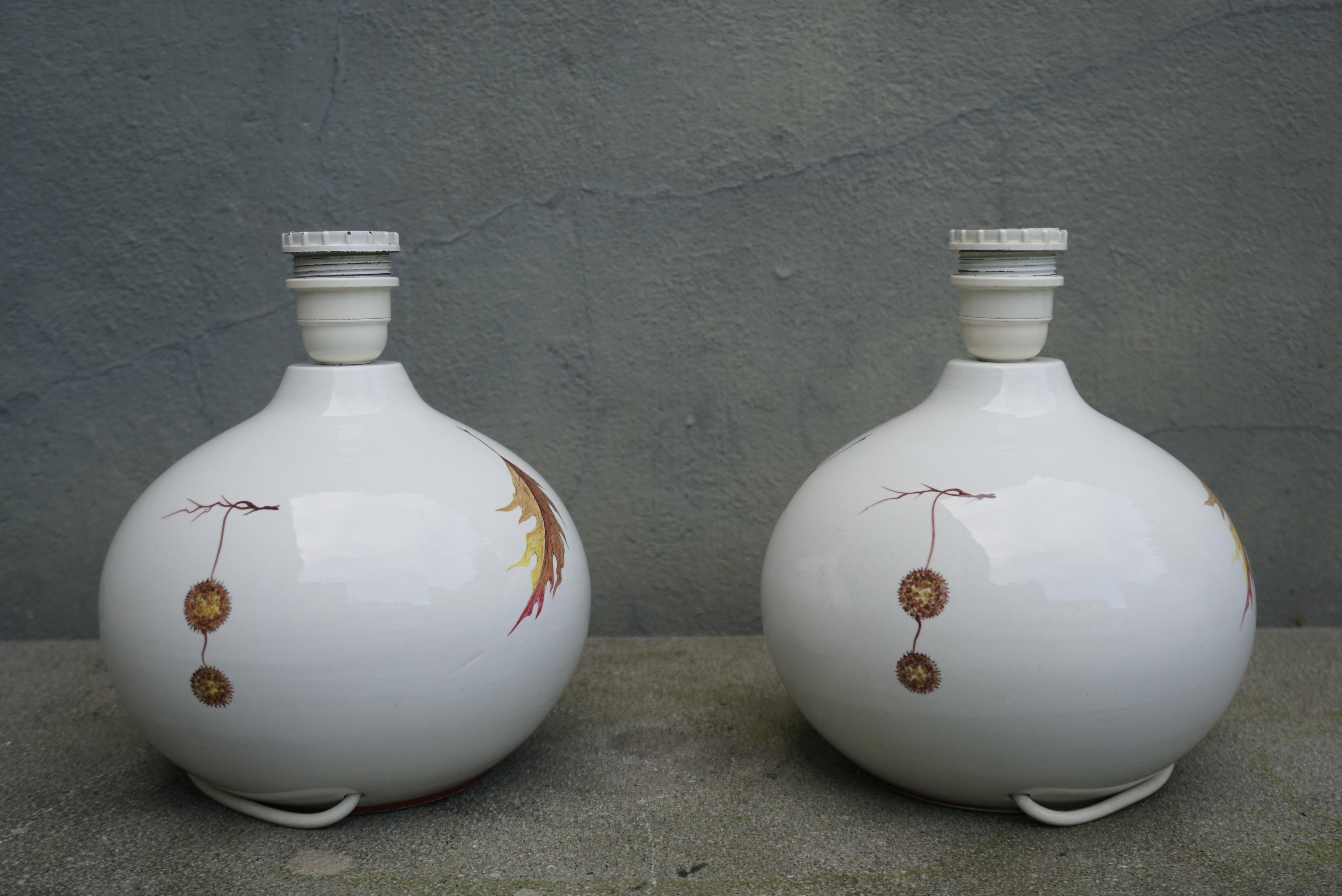 XX secolo Coppia di lampade da tavolo italiane anni '60 di Bassano in vendita