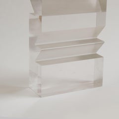 Paar italienische Plexiglas-Tischlampen aus den 1970er Jahren