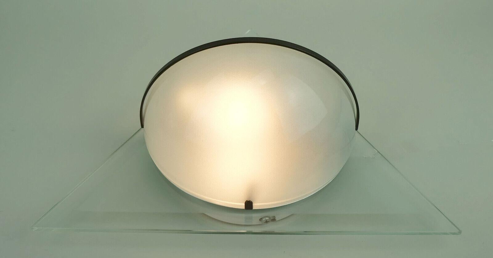 par de SCONCES italianos de cristal de los años 80 lamperti design alberto podestà model illo en venta 4