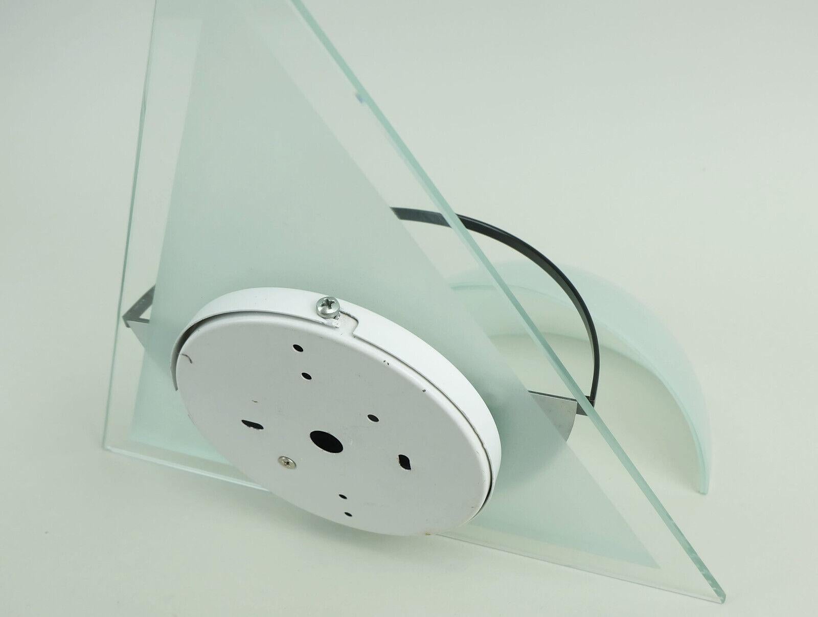 par de SCONCES italianos de cristal de los años 80 lamperti design alberto podestà model illo Italiano en venta