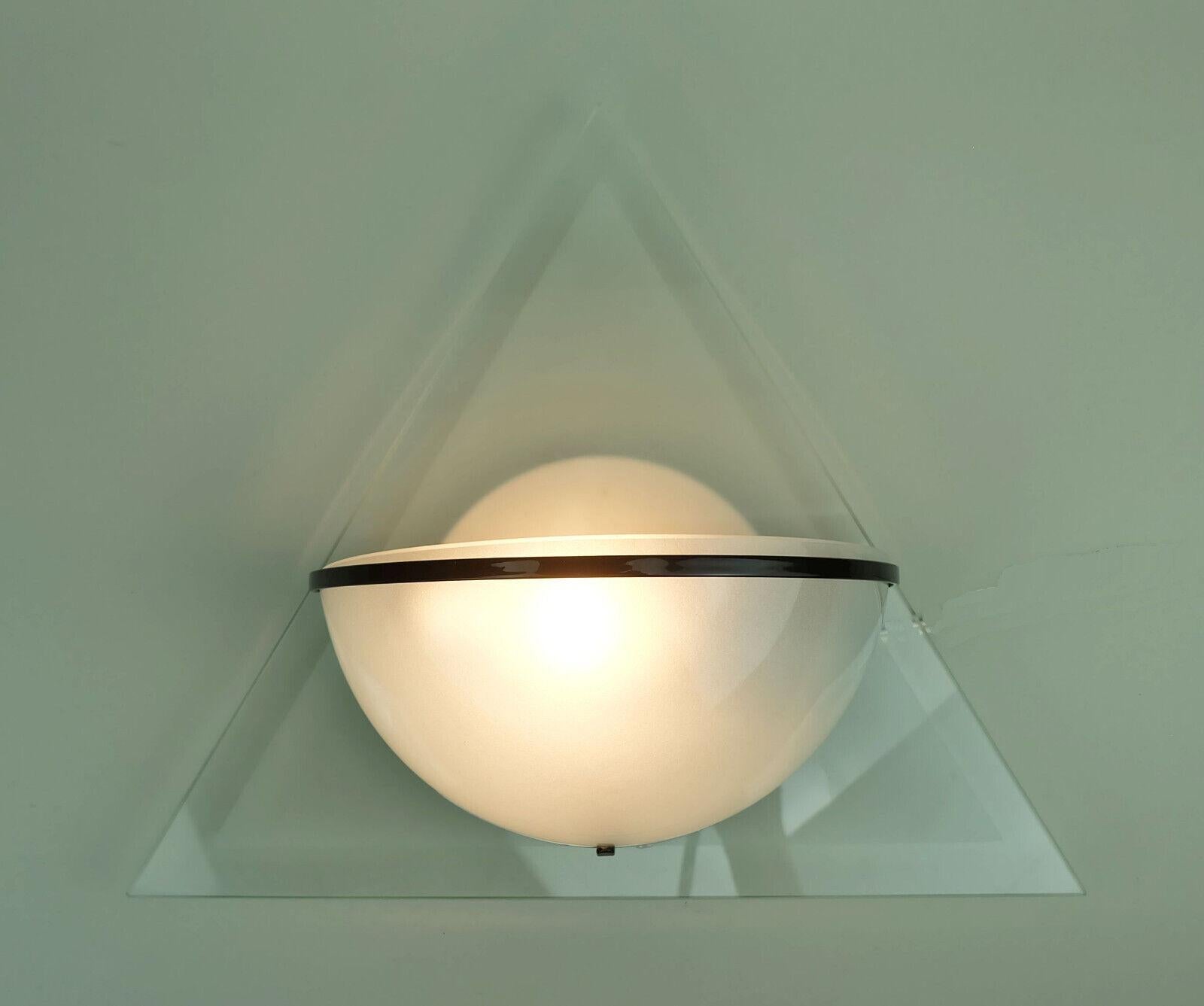 par de SCONCES italianos de cristal de los años 80 lamperti design alberto podestà model illo en venta 2