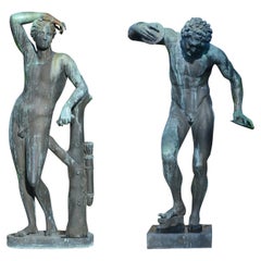 Pair of Italian 19th Century Bronze Statues