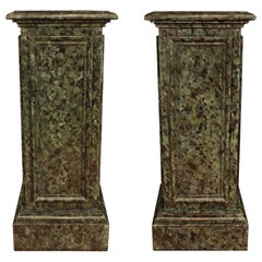 Coppia di colonne classiche italiane dell'Ottocento