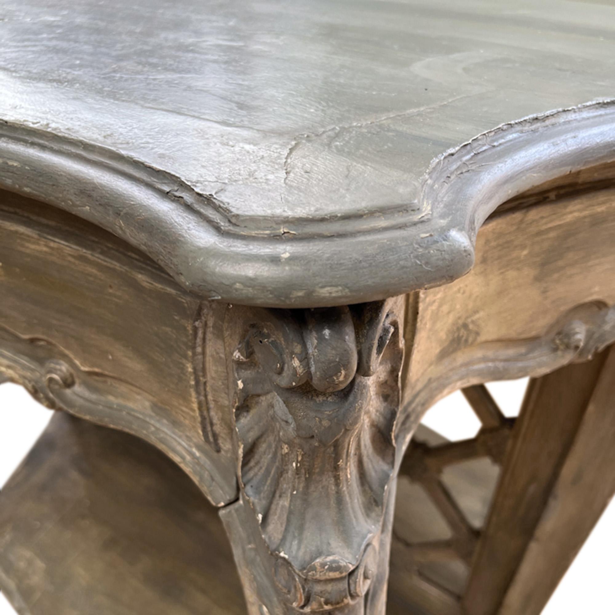 Hand-Crafted Pair of Italian 19th Century Console Tables For Sale