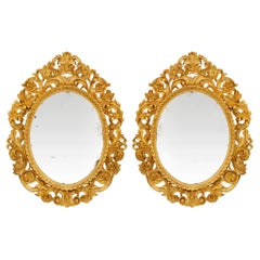 Paar italienische Spiegel aus Florentine St. Giltwood aus dem 19.
