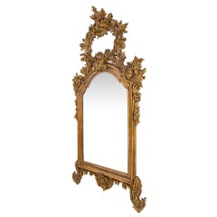 Pair of Italian 19th Century Louis XV Style Finely Carved Mecca Mirrors