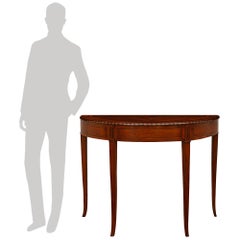 Paar italienische Konsolen aus Kirsch- und Obstholz im Stil Louis XVI des 19.