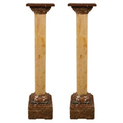 Pair of Italian 19th Century Louis XVI Style Columns