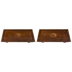 Pair of Italian 19th Century Louis XVI Style Marquetry Center/Console Tables