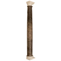 Pair Of Italian 19th Century Marble Columns