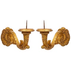 Pair of Italian 19th Century Mecca Bras De Lumière Sconces