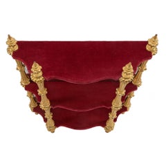 Pair of Italian 19th Century Napoleon III Period Giltwood Étagères