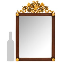 Pair Of Italian 19th Century Neo-Classical St. Mahogany And Giltwood Mirrors