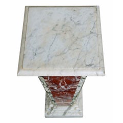 Pair of Italian 19th Century Neo-Classical St. Marble Pedestals