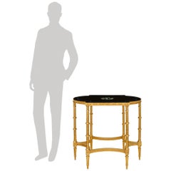 pair of Italian 19th century Neo-Classical st. Ormolu and marble side tables