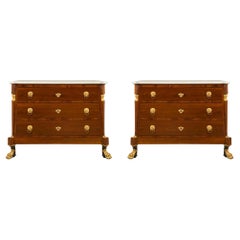 Pair of Italian 19th Century Neoclassical Style Chests