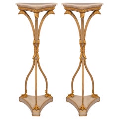 Pair of Italian 19th Century Neoclassical Style Pedestals