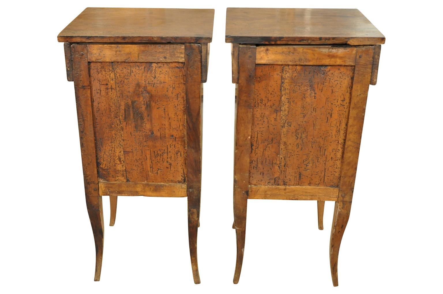 Pair of Italian 19th Century Nightstands or Side Cabinets In Good Condition In Atlanta, GA