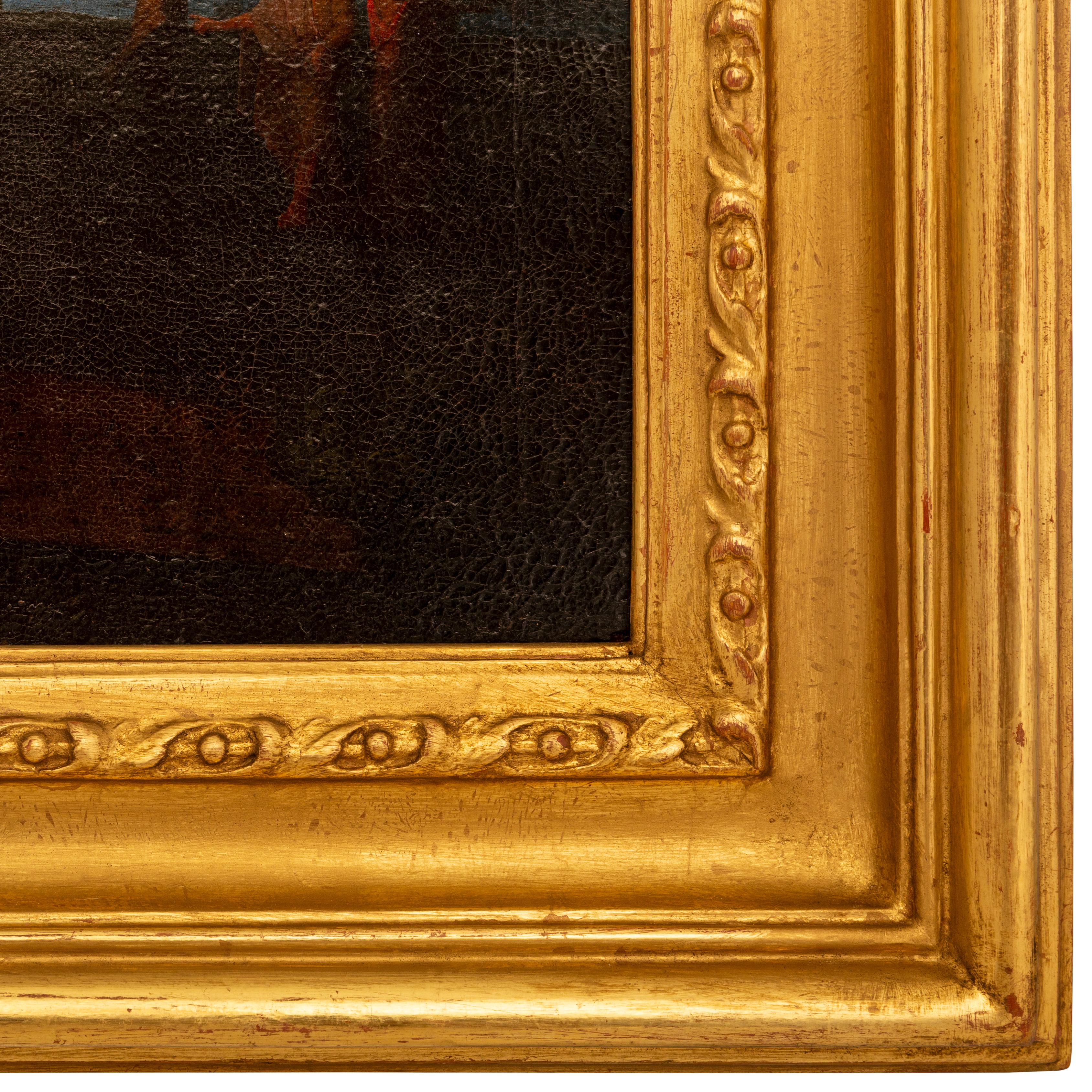pair of Italian 17th century Oil on Canvas paintings, by Claude Lorrain For Sale 8