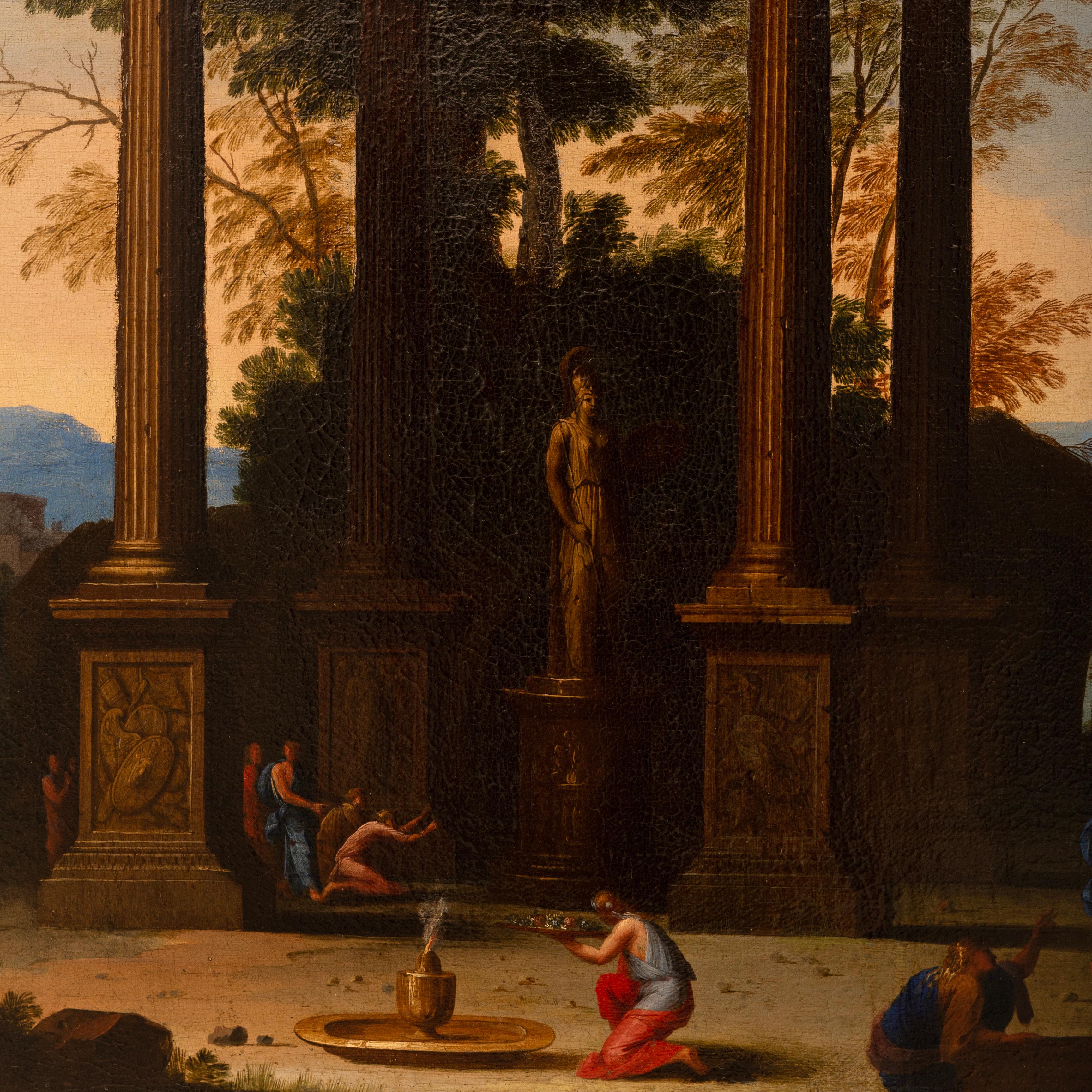 pair of Italian 17th century Oil on Canvas paintings, by Claude Lorrain For Sale 2