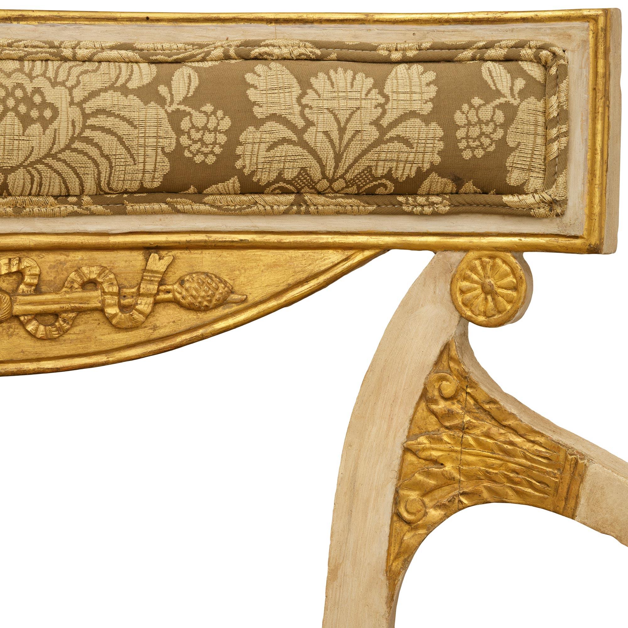 XIXe siècle paire de fauteuils italiens du 19e siècle en bois patiné et Wood Wood en vente