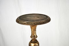Pair of Italian 19th Century Silver Guilt Torcheres or Candlesticks
