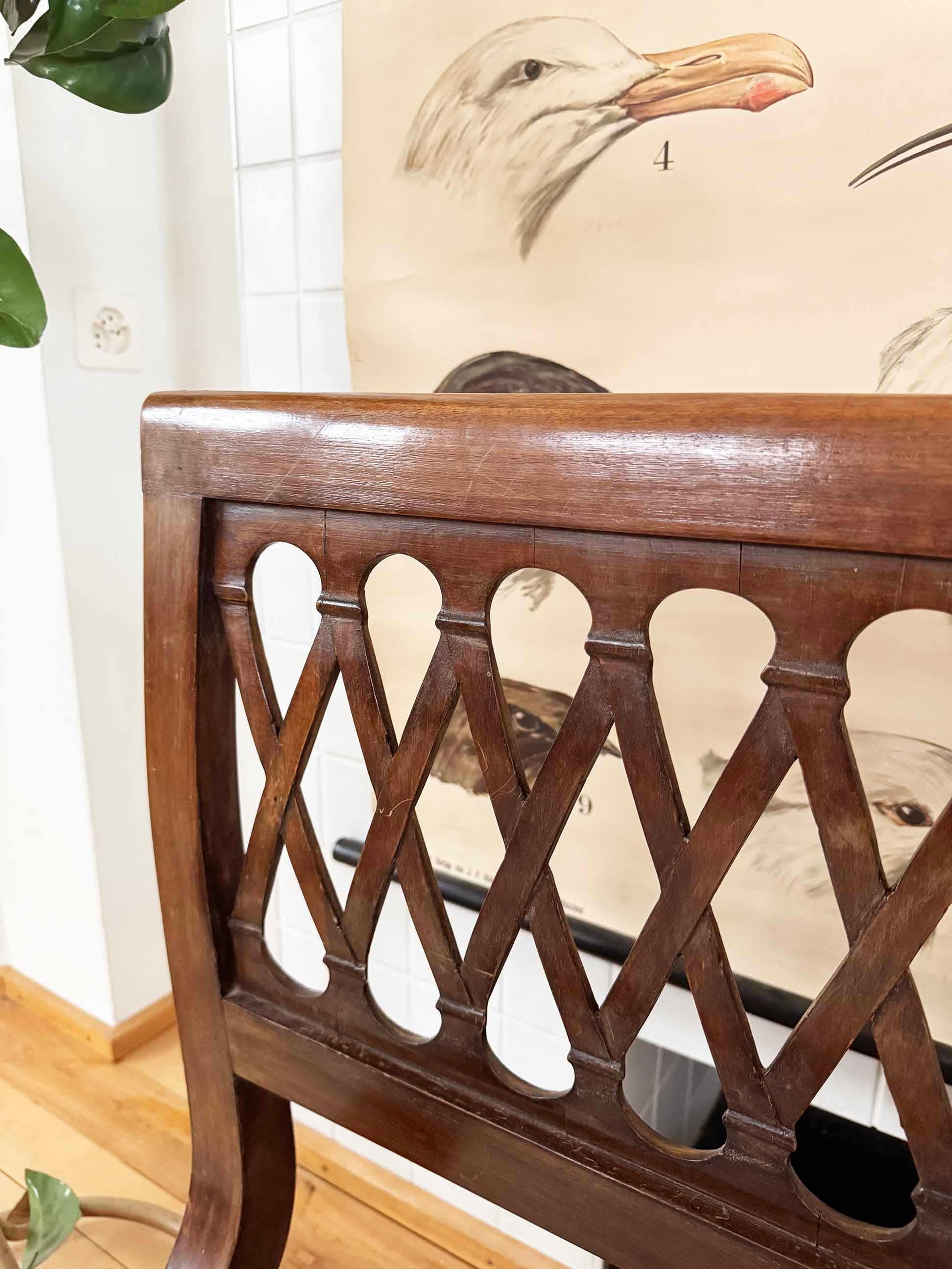 Pair of Italian 2 Twin / 1 King Bed frames in Walnut With Stunning Carved Detail For Sale 5