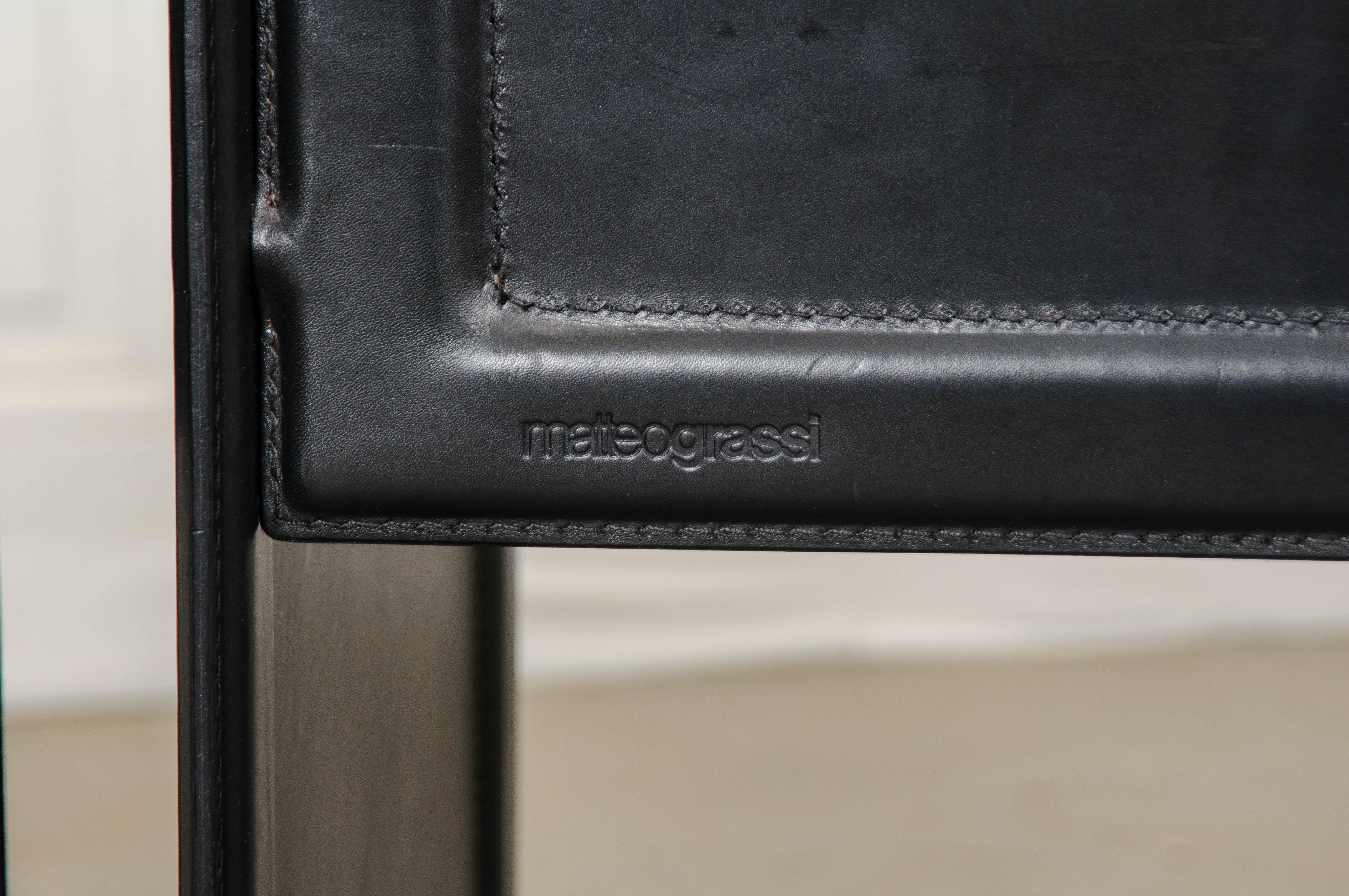 Pair of Italian 20th Century Leather “Korium” Armchairs 8