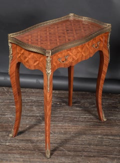 Pair of Italian 20th Century Louis XV Parquetry Tables