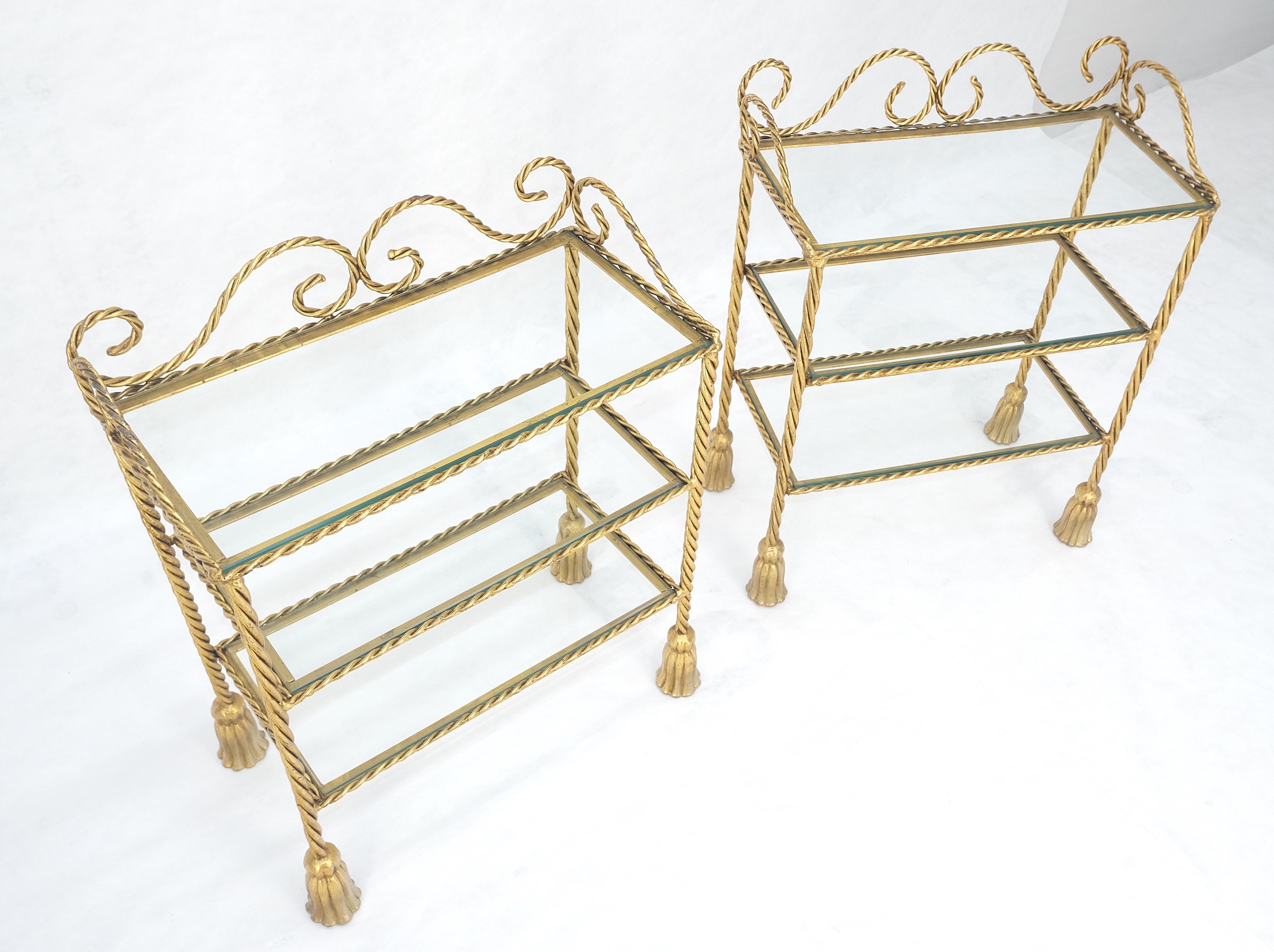 Pair of Italian 3 TierGold Gilt 