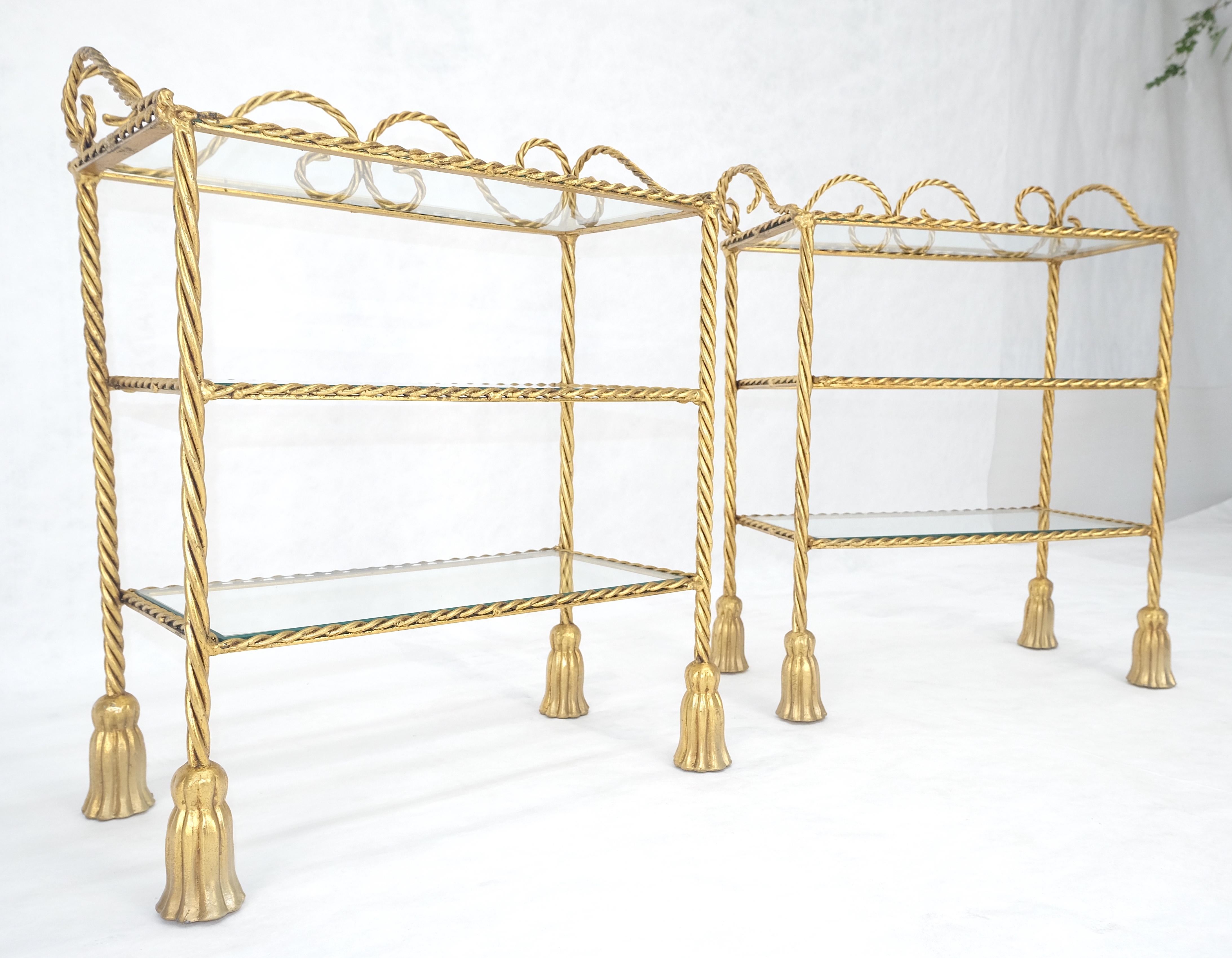 Pair of Italian 3 TierGold Gilt 