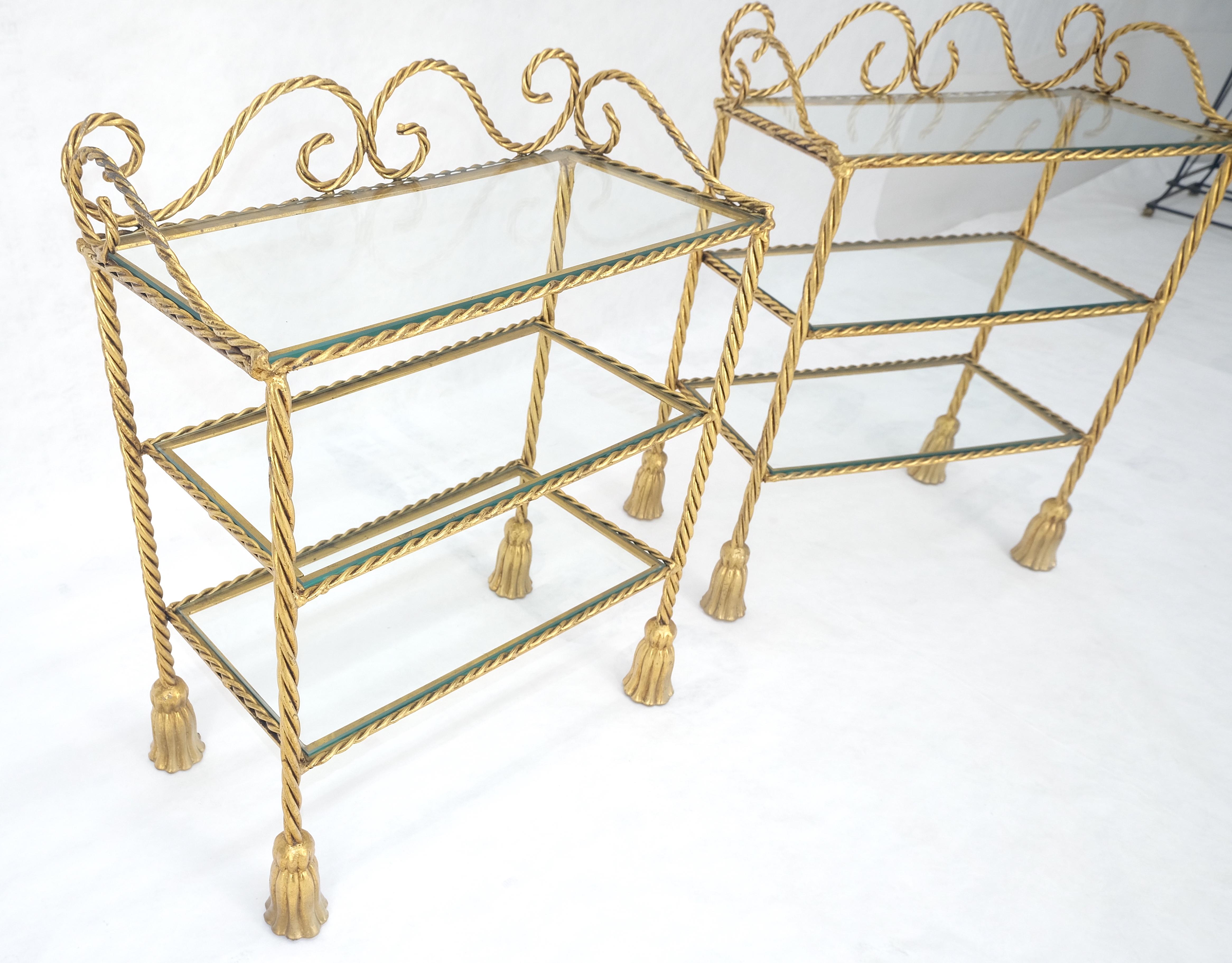 Pair of Italian 3 TierGold Gilt 