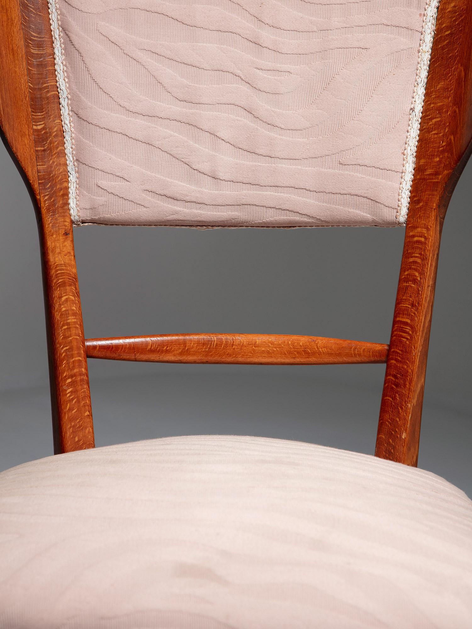 Pair of Italian 50s Dining Chairs Attributed to Paolo Buffa For Sale 3