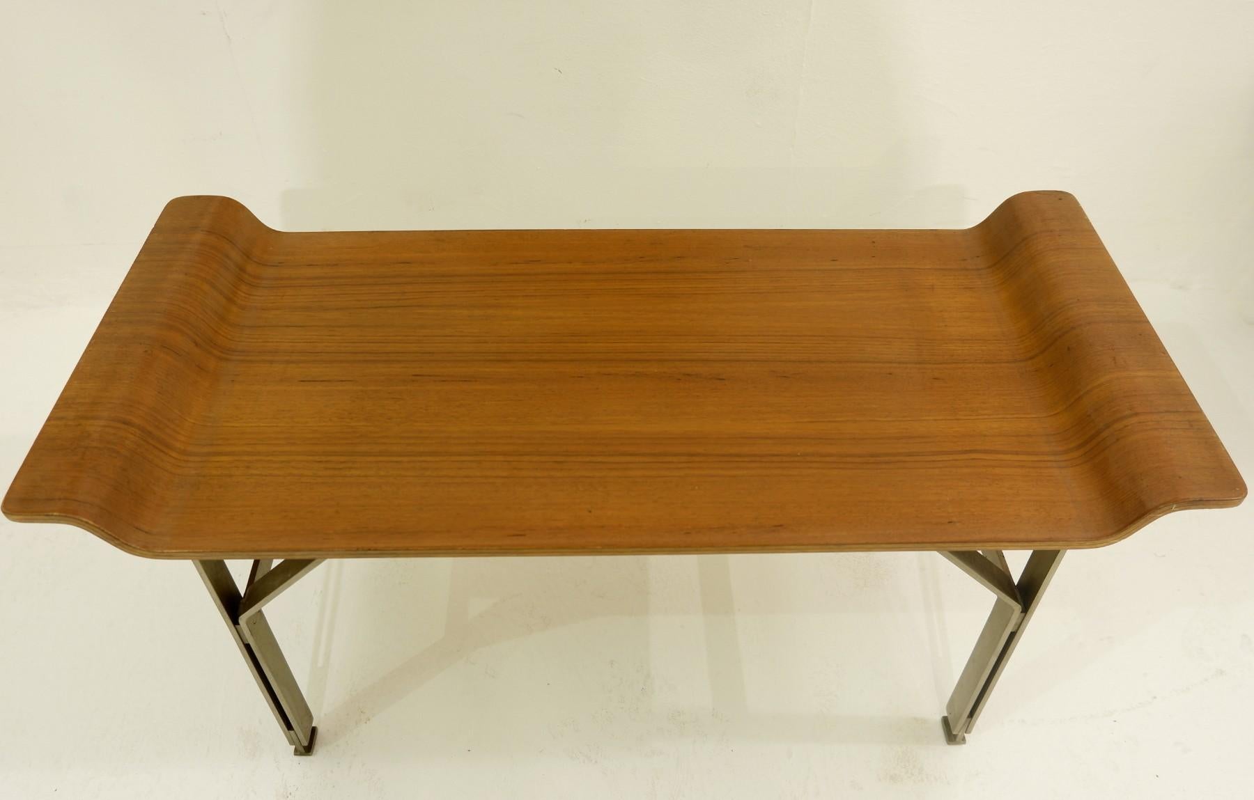 Mid-20th Century Pair of Italian 1960s Benches by Alberti Reggio Eugenia and Rinaldo Scaioli