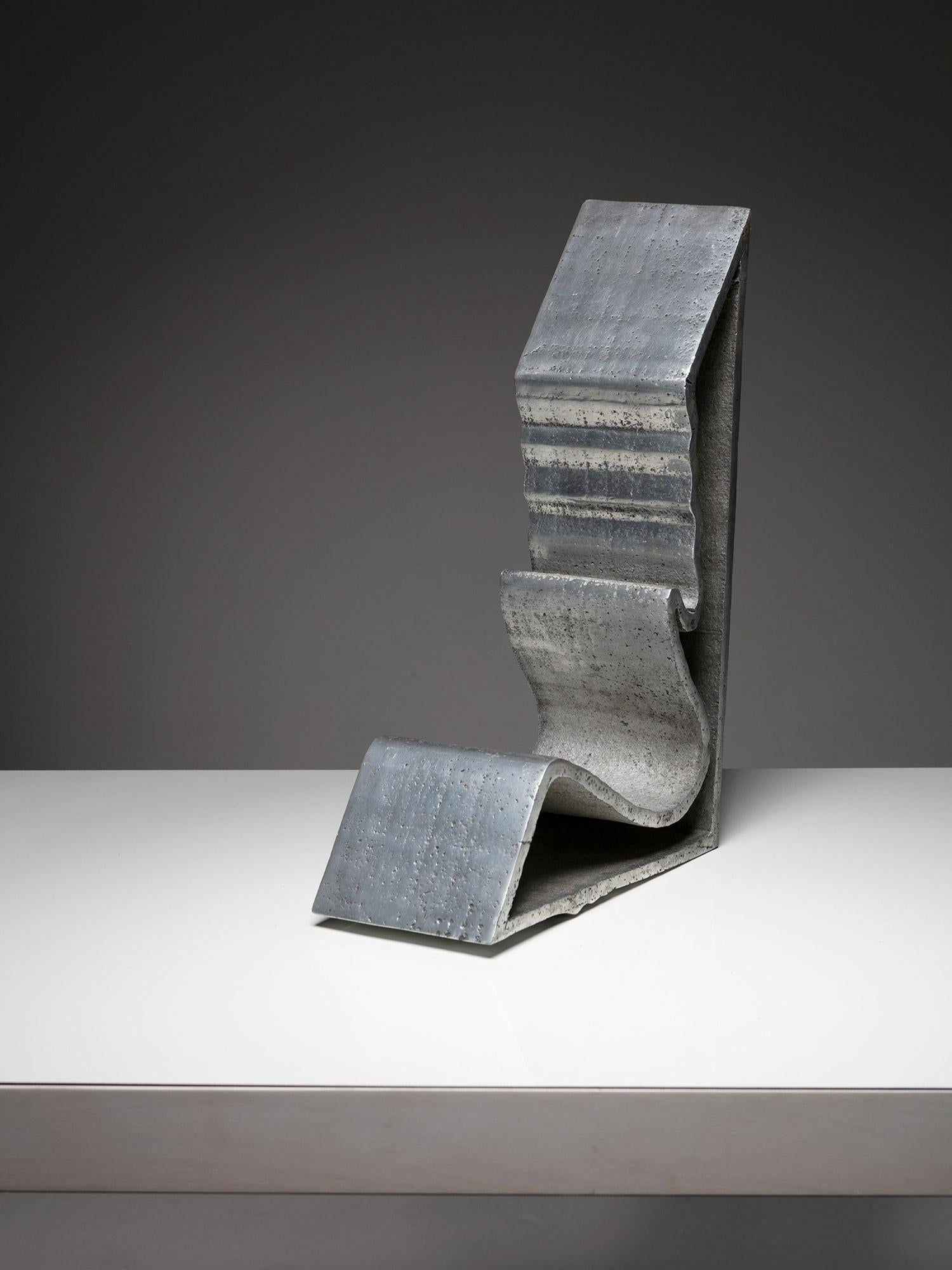 Paire de sculptures abstraites en aluminium coulé de forme libre, Italie, 1970 en vente 3