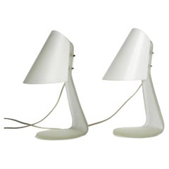 Pair of Italian 80s table lamps made entirely of Murano glass - Postmoderndesign