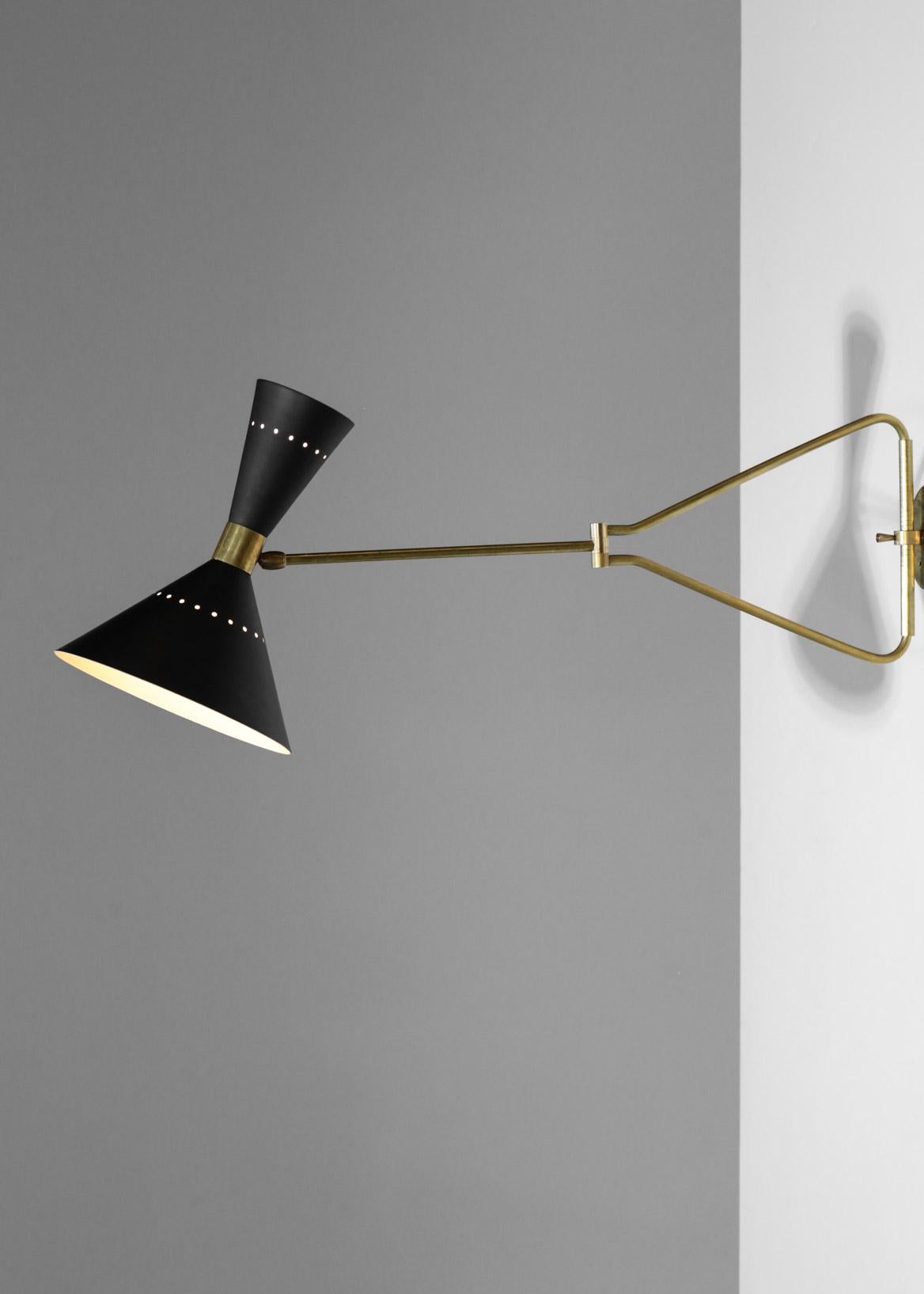 Pair of Italian Adjustable Wall Light 