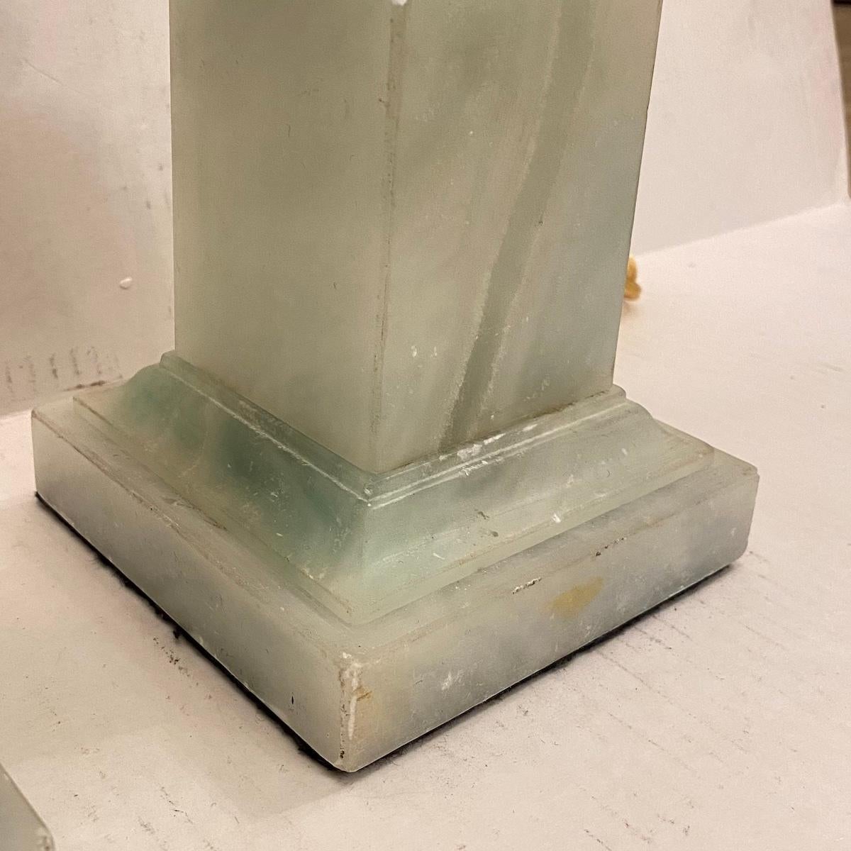 Italiano Coppia di lampade in alabastro italiane in vendita