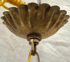 Pair of Italian Amethyst Crystal Light Fixtures. Sold Individually.