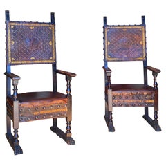 Pair of Italian Arm Chairs, circa 1800